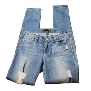Flying monkey platinum distressed skinny jeans size 28